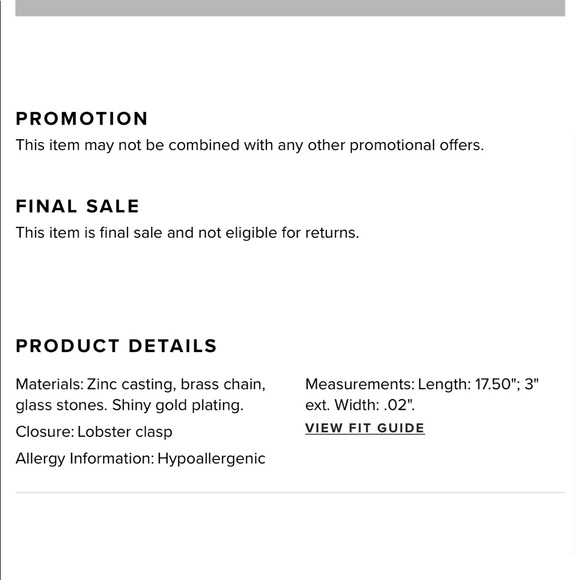 ESTELLE STATEMENT NECKLACE Gold Tone Baublebar - Picture 6 of 7